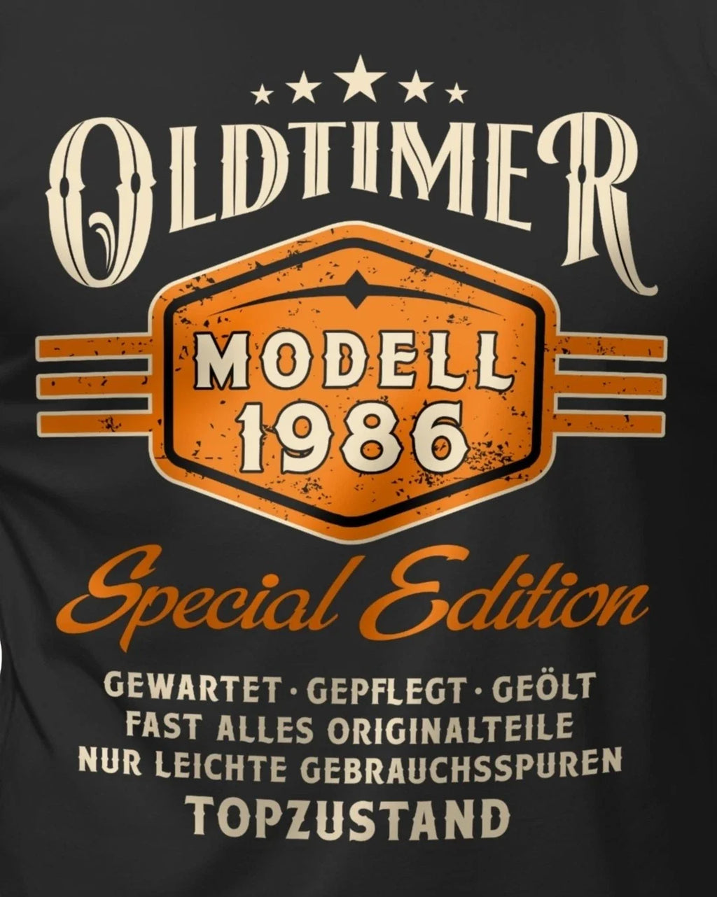 40th Birthday Men's Oldtimer Model 1986 Funny Quotes - Adult & Kids T-Shirts, Sweatshirts & Hoodies apparel design preview 1