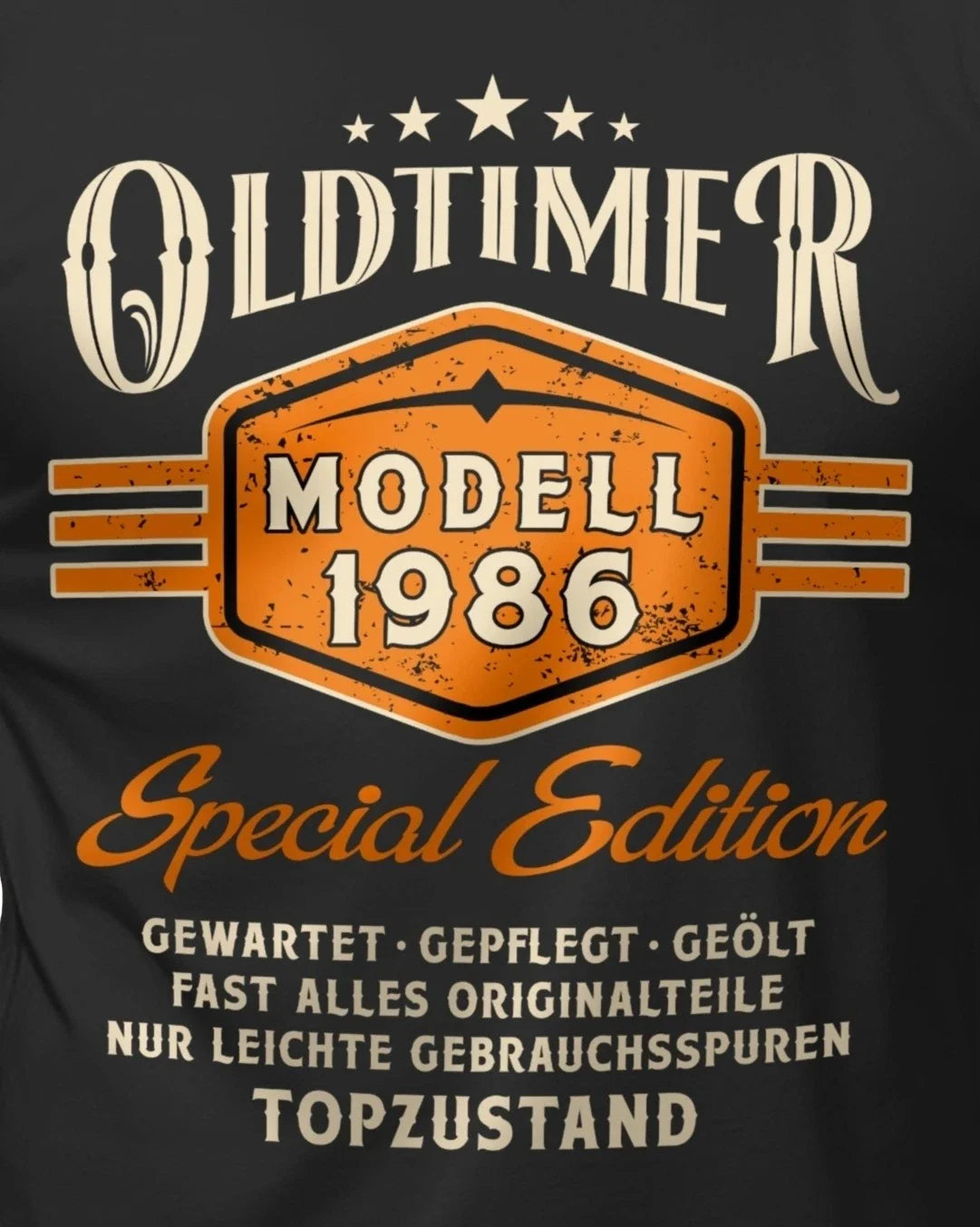 40th Birthday Men's Oldtimer Model 1986 Funny Quotes - Adult & Kids T-Shirts, Sweatshirts & Hoodies apparel design preview 1