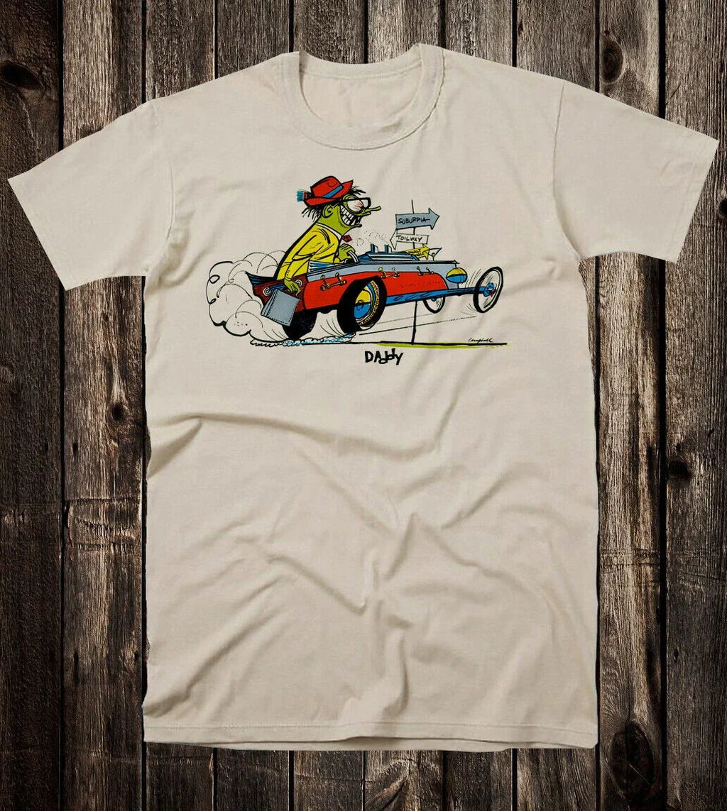 Retro Hot Rod Drag Race Racing Weird Oh Weirdo Daddy - Adult & Kids T-Shirts, Sweatshirts & Hoodies apparel design preview 1