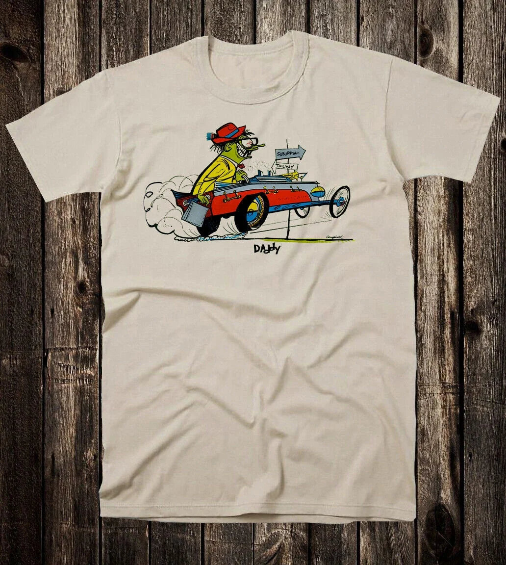 Retro Hot Rod Drag Race Racing Weird Oh Weirdo Daddy - Adult & Kids T-Shirts, Sweatshirts & Hoodies apparel design preview 1