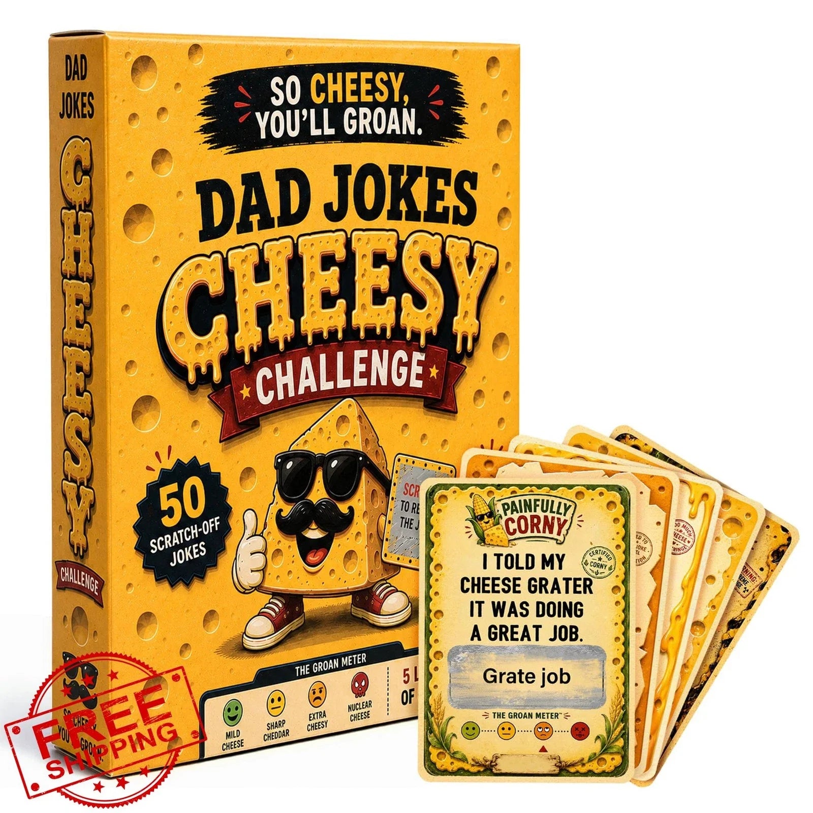 Alcarin Dad Joke Cheesy Fathers Day Gift - Adult & Kids T-Shirts, Sweatshirts & Hoodies apparel design preview 1