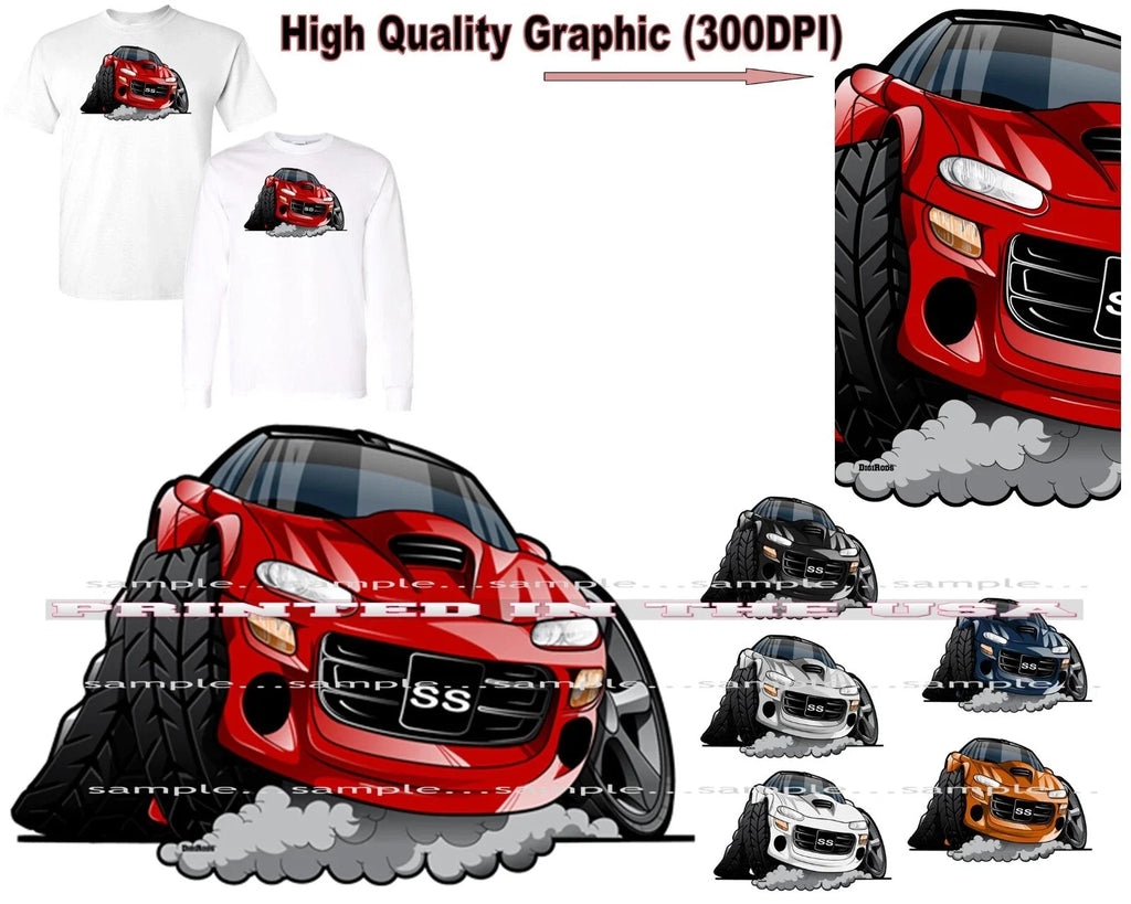 Chevrolet Chevy Camaro SS 4th Fourth Generation - Adult & Kids T-Shirts, Sweatshirts & Hoodies apparel design preview 1