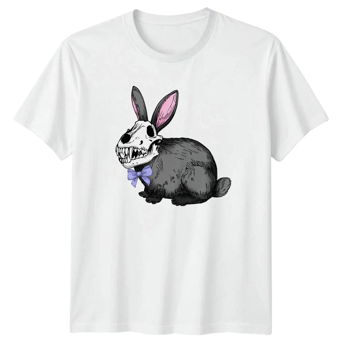 Cute Pastel Goth Bunny Skull Easter Gift - Adult & Kids T-Shirts, Sweatshirts & Hoodies apparel design preview 1