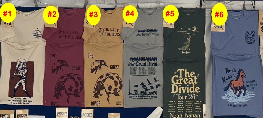 NEW Noah Kahan Merch The Great Divide Tour 2026 - Adult & Kids T-Shirts, Sweatshirts & Hoodies apparel design preview 1