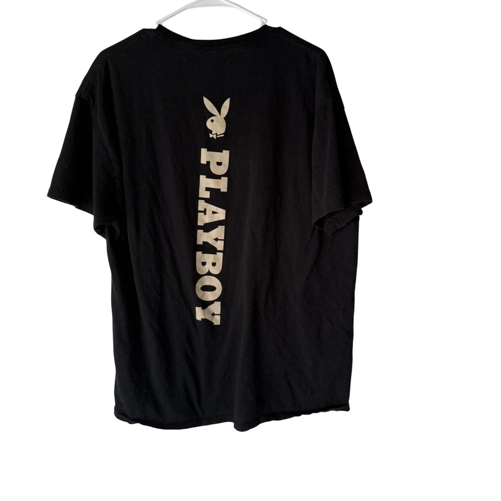 Playboy Vintage 90s Y2k Black Mens XL Graphic Bunny - Adult & Kids T-Shirts, Sweatshirts & Hoodies apparel design preview 1