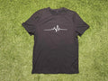 Minimalist Heartbeat Line Graphic Men's Small Black - Adult & Kids T-Shirts, Sweatshirts & Hoodies apparel design preview 1