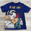 Contender True Love Blue Pop Art Money Print Men's - Adult & Kids T-Shirts, Sweatshirts & Hoodies apparel design preview 1