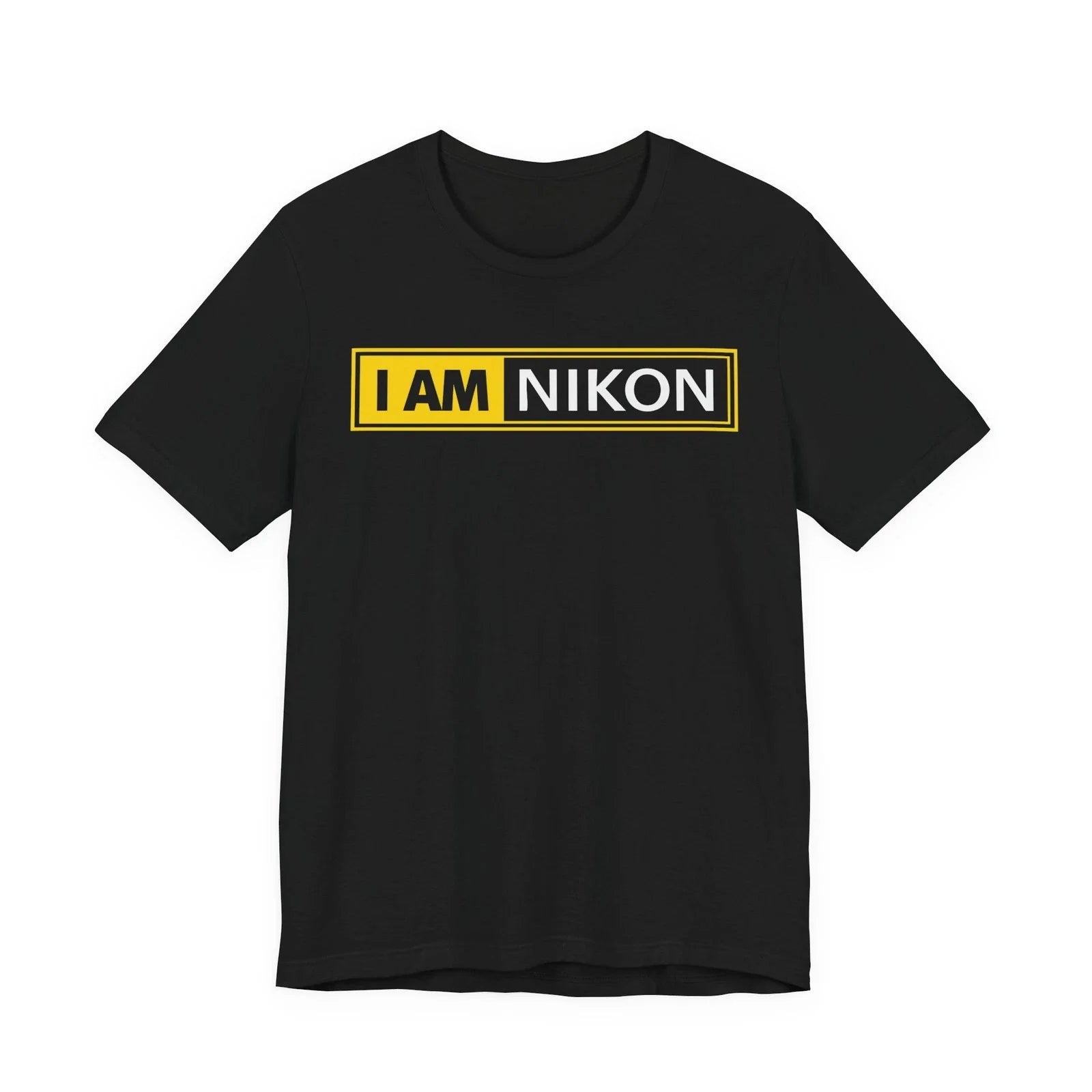 I Am Nikon Camera Logo Black Navy S-5XL - Adult & Kids T-Shirts, Sweatshirts & Hoodies apparel design preview 1