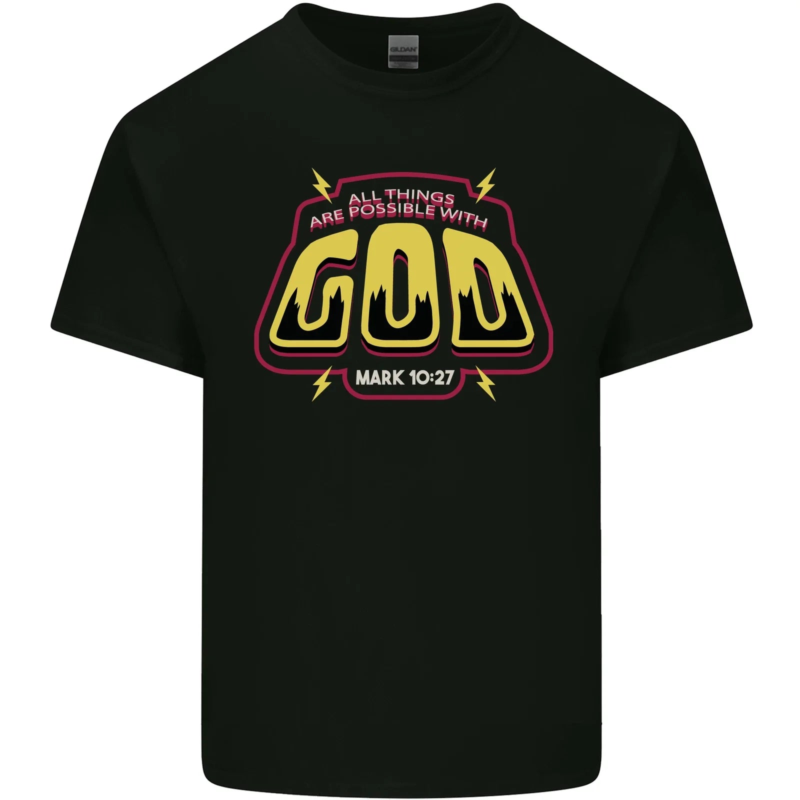Possible With God Christianity Christian Mens Cotton - Adult & Kids T-Shirts, Sweatshirts & Hoodies apparel design preview 1
