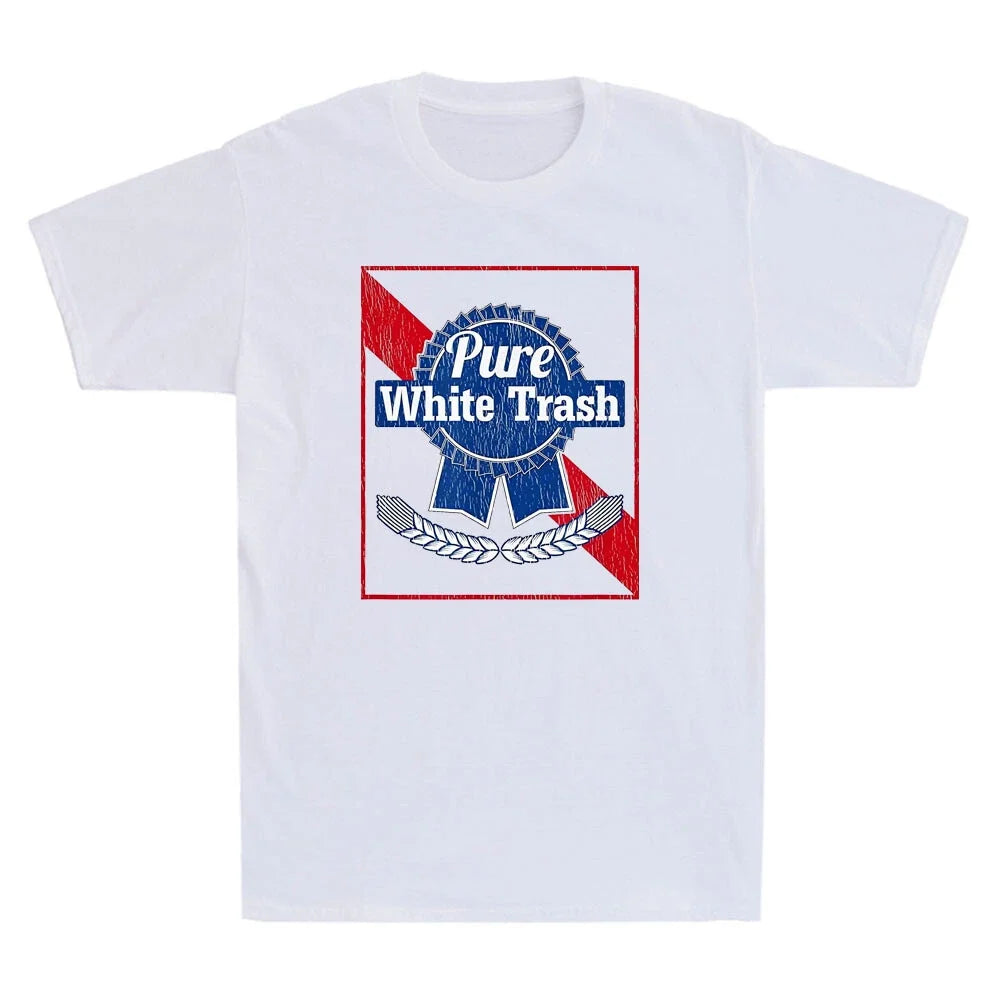 Pure White Trash Funny Redneck Humor Quote Gift Retro - Adult & Kids T-Shirts, Sweatshirts & Hoodies apparel design preview 1