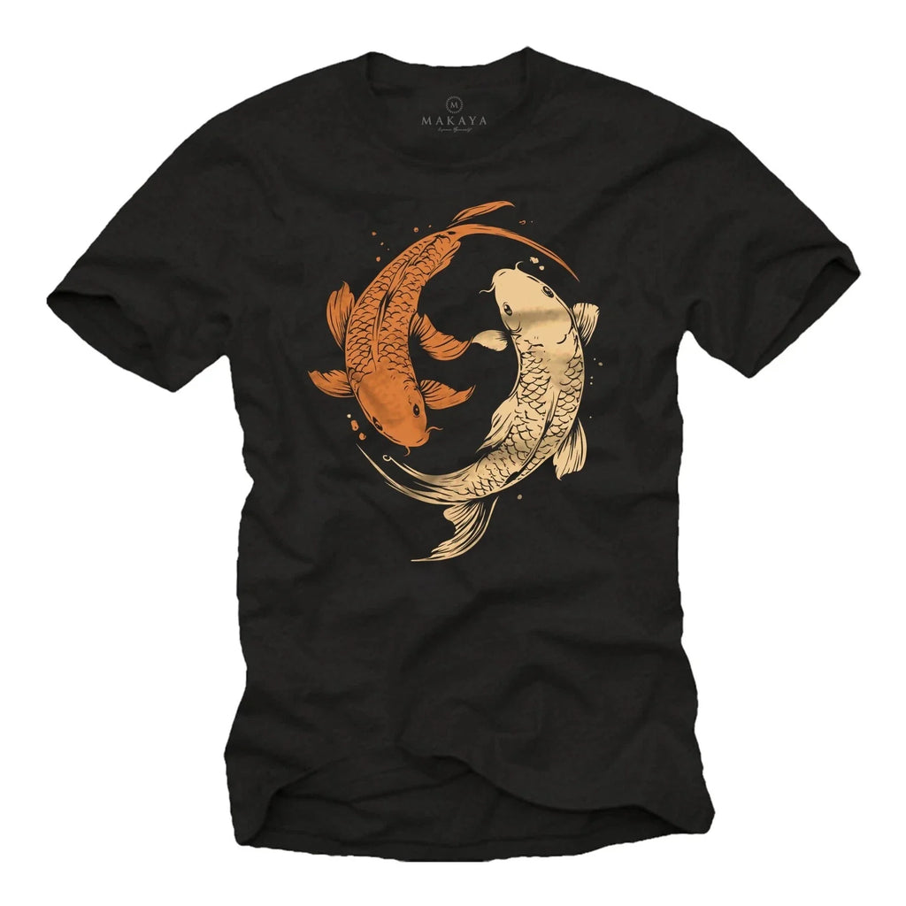 Mens Yin Yang Motif Buddha Koi Fish Gifts For Anglers - Adult & Kids T-Shirts, Sweatshirts & Hoodies apparel design preview 1