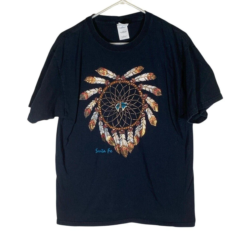 Black Dreamcatcher Graphic Santa fe mens size large - Adult & Kids T-Shirts, Sweatshirts & Hoodies apparel design preview 1