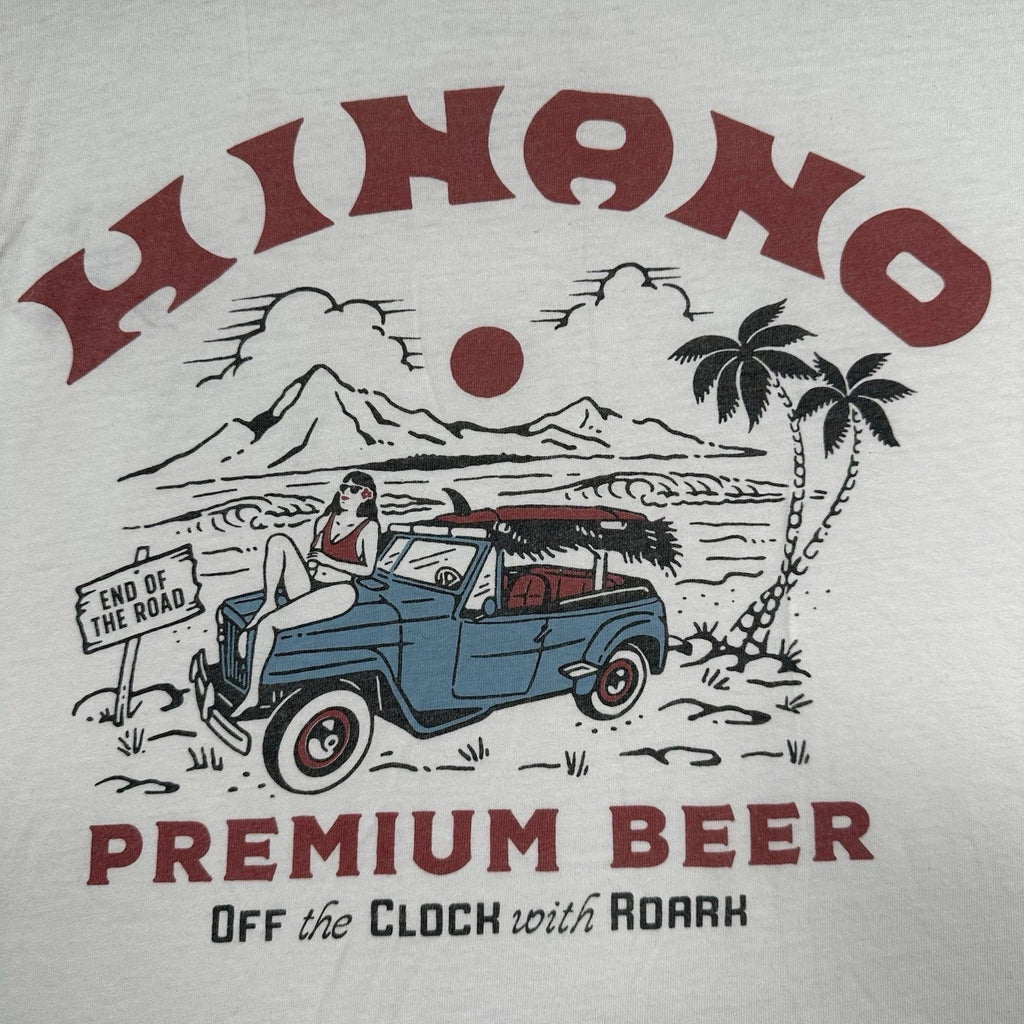 Roark x Hinano Premium Beer Cream White Graphic Size - Adult & Kids T-Shirts, Sweatshirts & Hoodies apparel design preview 1