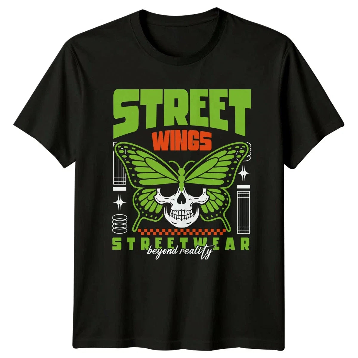 Street Wings Beyond Reality Y2K Aesthetic Streetwear - Adult & Kids T-Shirts, Sweatshirts & Hoodies apparel design preview 1