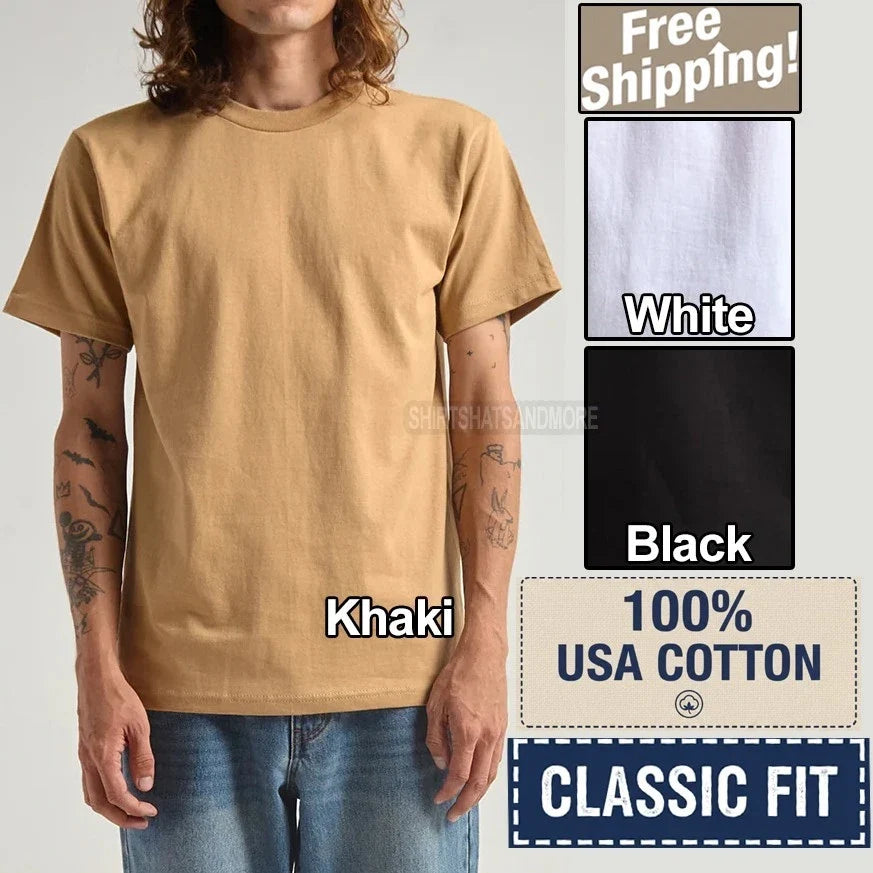 Mens Heavyweight 100% USA Cotton Short Sleeve Premium - Adult & Kids T-Shirts, Sweatshirts & Hoodies apparel design preview 1