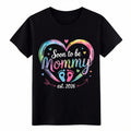 Soon to be Mommy 2026 Watercolor Heart Pregnancy - Adult & Kids T-Shirts, Sweatshirts & Hoodies apparel design preview 1