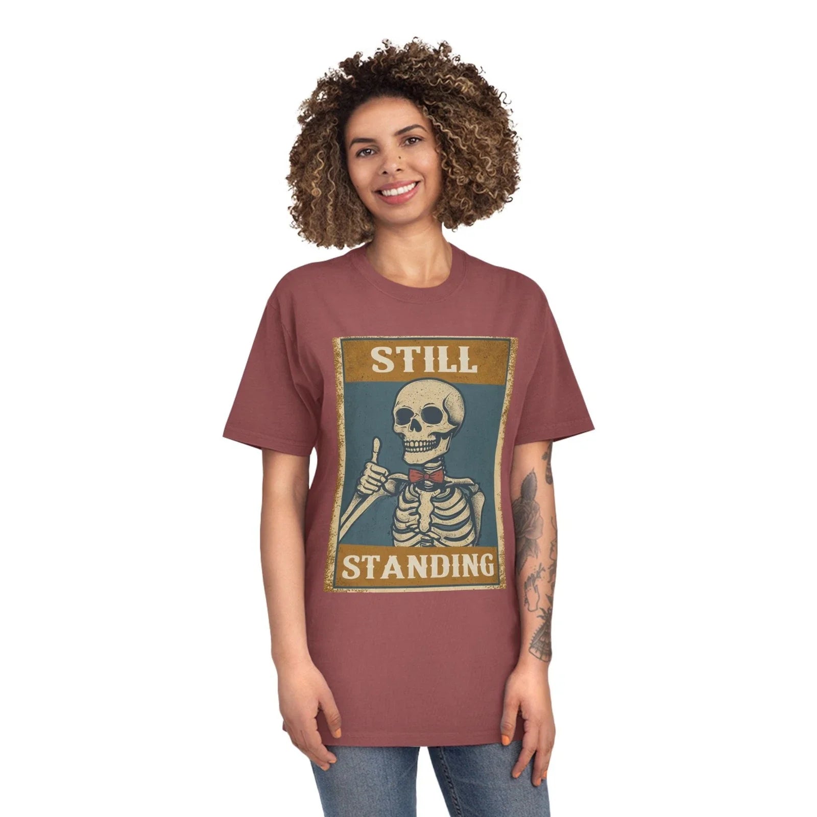 Skeleton Graphic Unisex Vintage Halloween Casual Wear - Adult & Kids T-Shirts, Sweatshirts & Hoodies apparel design preview 1