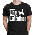 The Catfather Funny Cat Dad Kitten Father Pops - Adult & Kids T-Shirts, Sweatshirts & Hoodies apparel design preview 1