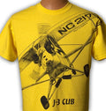 Piper J-3 Cub Airplane with HUGE print on front and - Adult & Kids T-Shirts, Sweatshirts & Hoodies apparel design preview 1