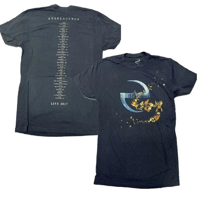 EVANESCENCE AMY LEE North America TOUR 2017 PRINT - Adult & Kids T-Shirts, Sweatshirts & Hoodies apparel design preview 1