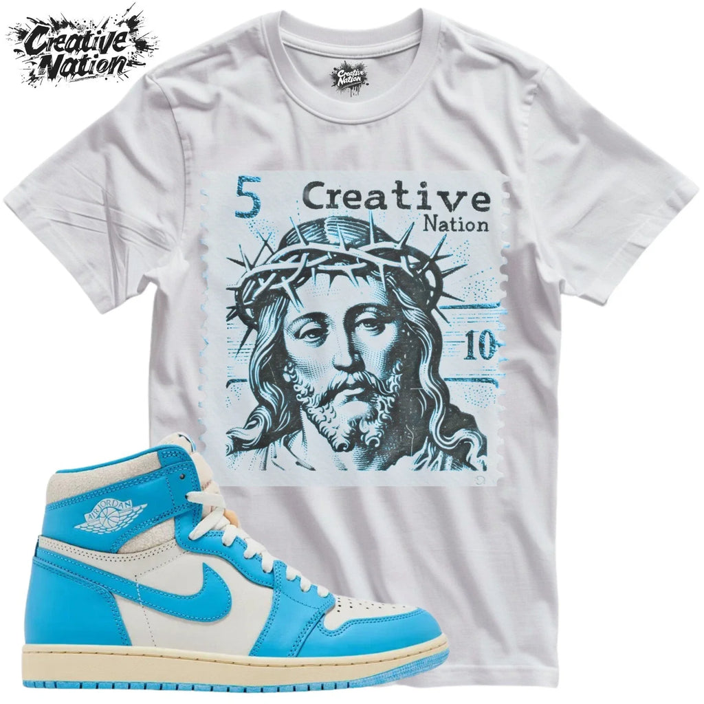 To Match 1 UNC Reimagined Sneaker Jesus - Adult & Kids T-Shirts, Sweatshirts & Hoodies apparel design preview 1