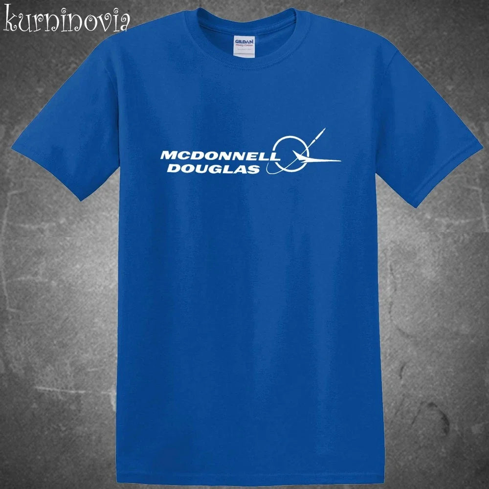 Mcdonnell Douglas Aerospace Aircraft Men's Blue Size - Adult & Kids T-Shirts, Sweatshirts & Hoodies apparel design preview 1