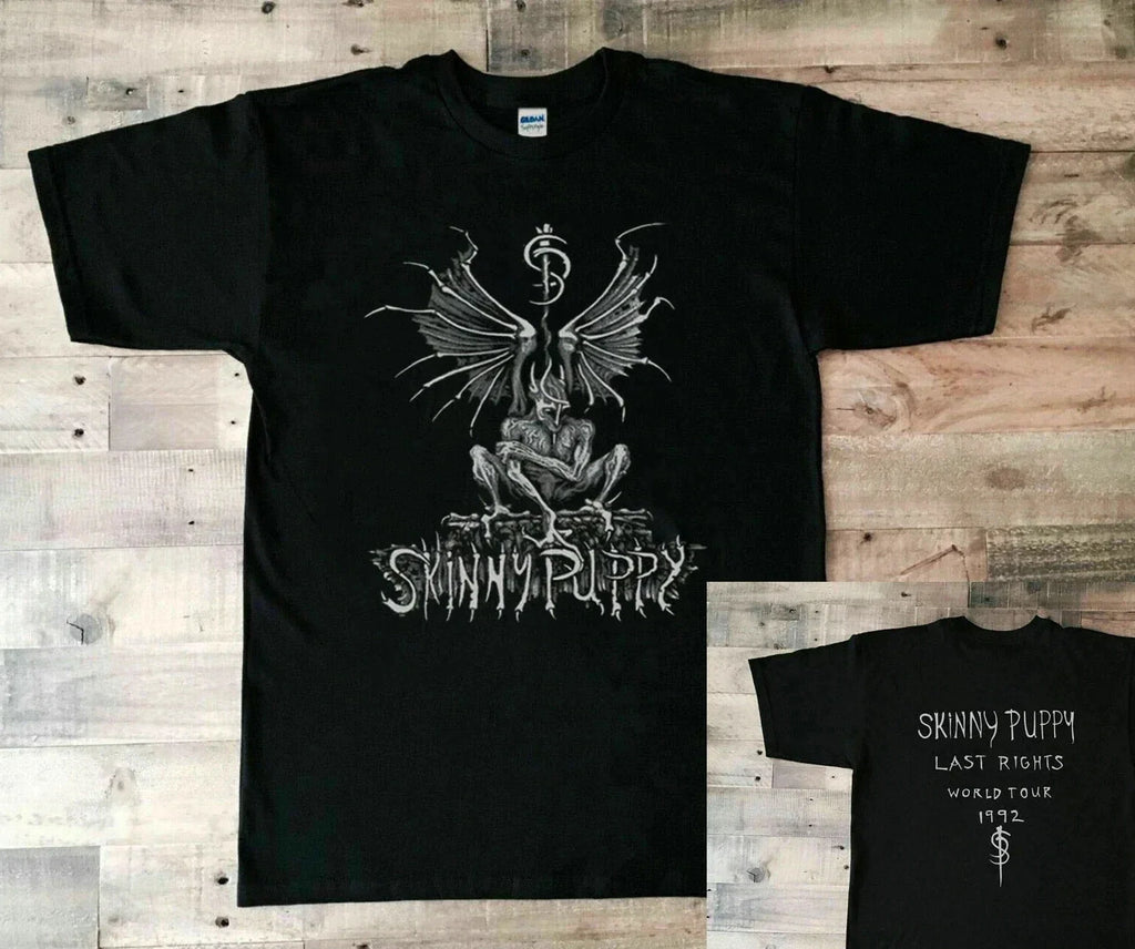 Vintage 1992 Skinny Puppy The Last Rights World Tour - Adult & Kids T-Shirts, Sweatshirts & Hoodies apparel design preview 1