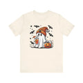 Cute Halloween Ghost Sipping Coffee Short Sleeve - Adult & Kids T-Shirts, Sweatshirts & Hoodies apparel design preview 1