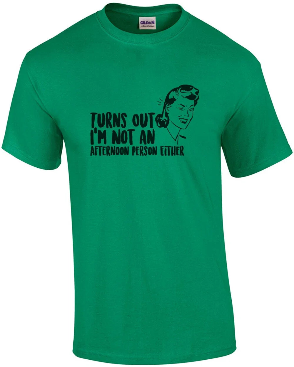 Turns out I'm not an afternoon person either funny - Adult & Kids T-Shirts, Sweatshirts & Hoodies apparel design preview 1
