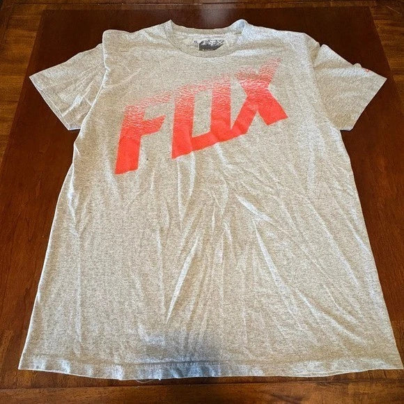 Fox Racing Graphic Gray Red Spell Out Logo XL - Adult & Kids T-Shirts, Sweatshirts & Hoodies apparel design preview 1