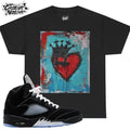 To Match 5 OG Black Metallic Reimagined Heart - Adult & Kids T-Shirts, Sweatshirts & Hoodies apparel design preview 1