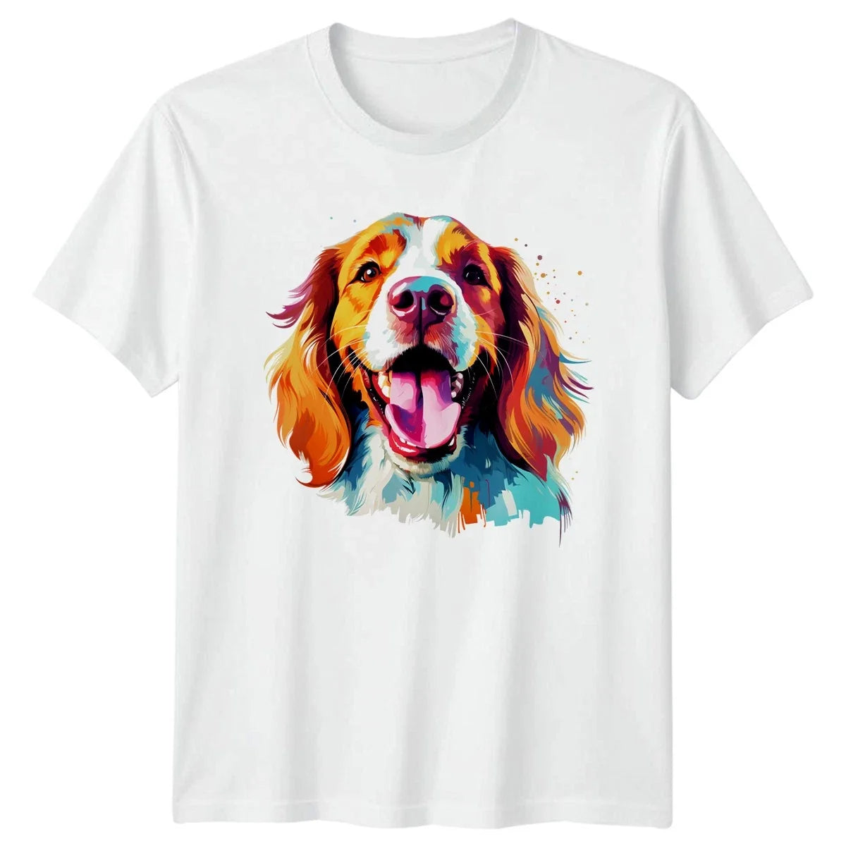 Colorful Spaniel Dog Pet Lover Gift For Him And Her - Adult & Kids T-Shirts, Sweatshirts & Hoodies apparel design preview 1