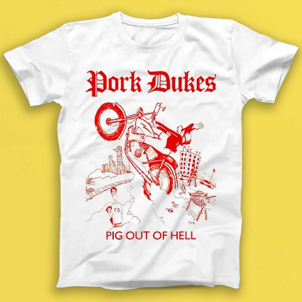 Pork Dukes Pig Out Of Hell Music Gift T2195 - Adult & Kids T-Shirts, Sweatshirts & Hoodies apparel design preview 1