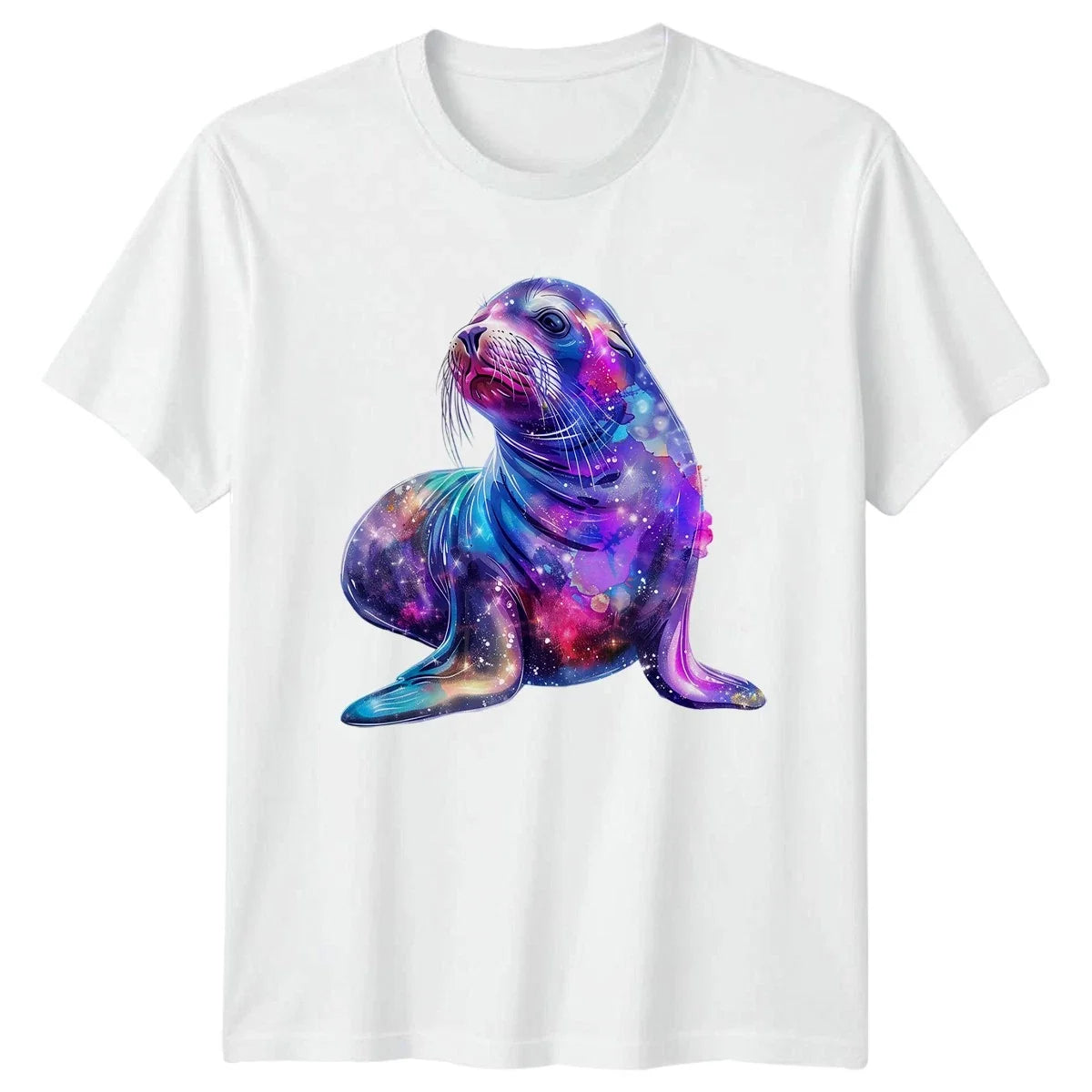 Galaxy Seal Marine Animal Lover Gift For Him And Her - Adult & Kids T-Shirts, Sweatshirts & Hoodies apparel design preview 1