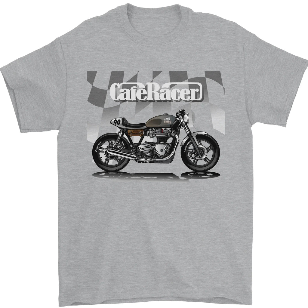 Cafe Racer Motorbike Motorcycle Biker Mens 100% - Adult & Kids T-Shirts, Sweatshirts & Hoodies apparel design preview 1