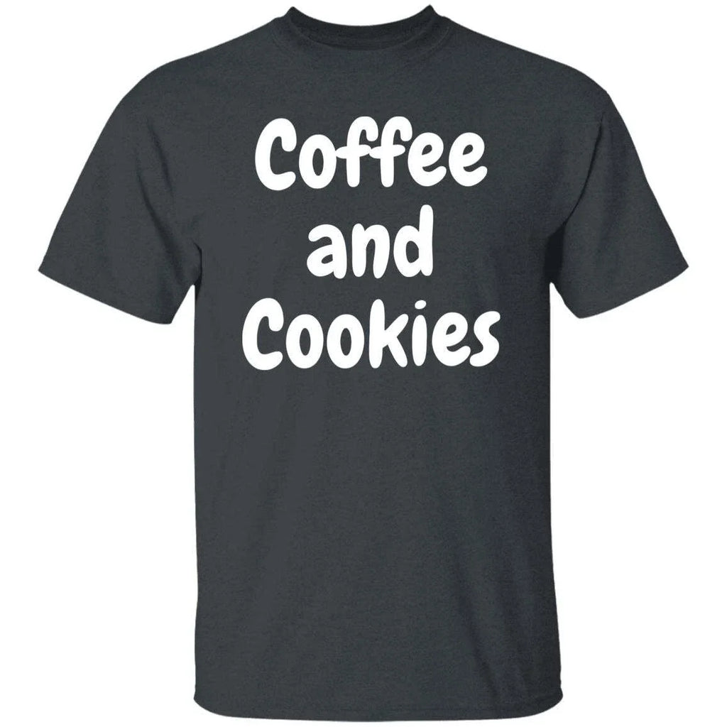 Coffee and Cookies baker cookie lover Black Dark - Adult & Kids T-Shirts, Sweatshirts & Hoodies apparel design preview 1