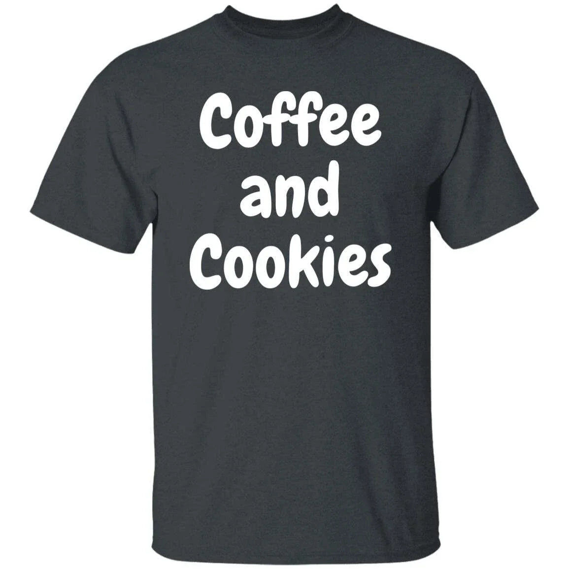 Coffee and Cookies baker cookie lover Black Dark - Adult & Kids T-Shirts, Sweatshirts & Hoodies apparel design preview 1