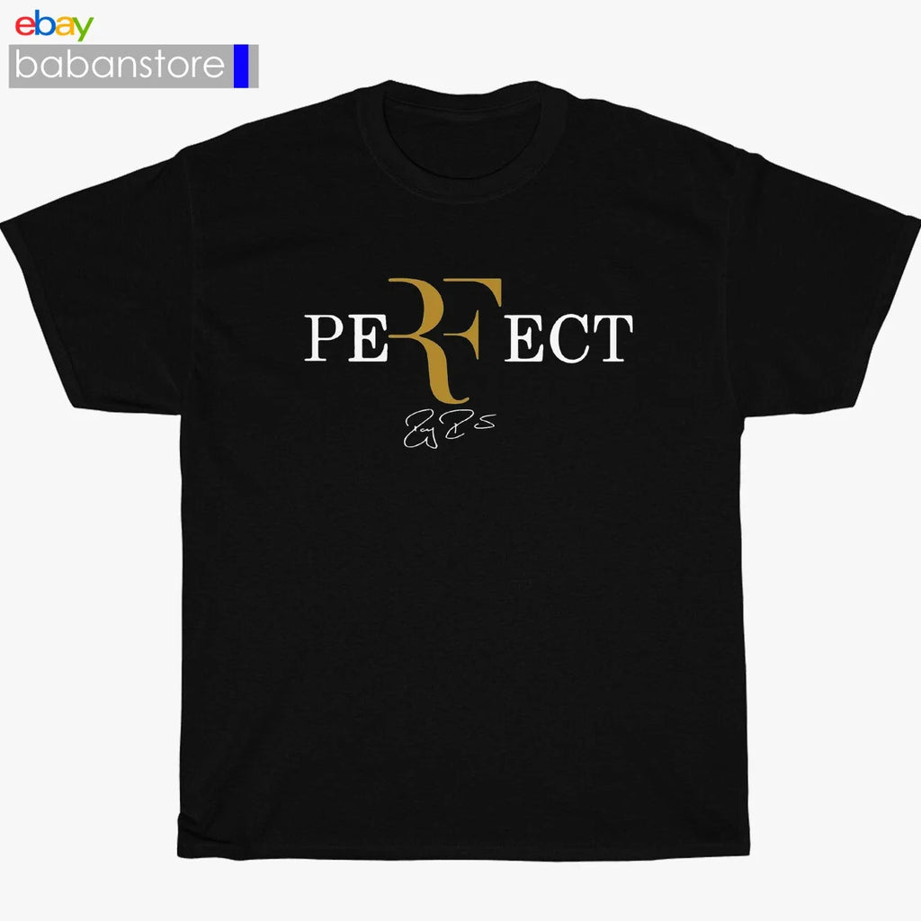 New ROGER FEDERER PERFECT Logo Black/White/Grey/Navy - Adult & Kids T-Shirts, Sweatshirts & Hoodies apparel design preview 1