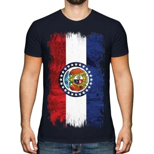 Missouri Zustand Grunge Flagge Herren Missourian Hemd - Adult & Kids T-Shirts, Sweatshirts & Hoodies apparel design preview 1