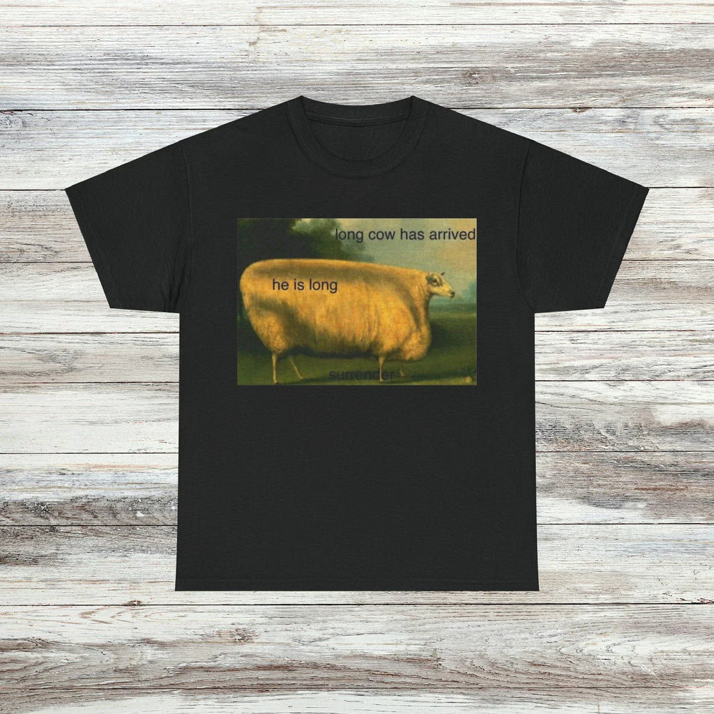 Long Cow Has Arrived Unisex Male or Female Funny Meme - Adult & Kids T-Shirts, Sweatshirts & Hoodies apparel design preview 1