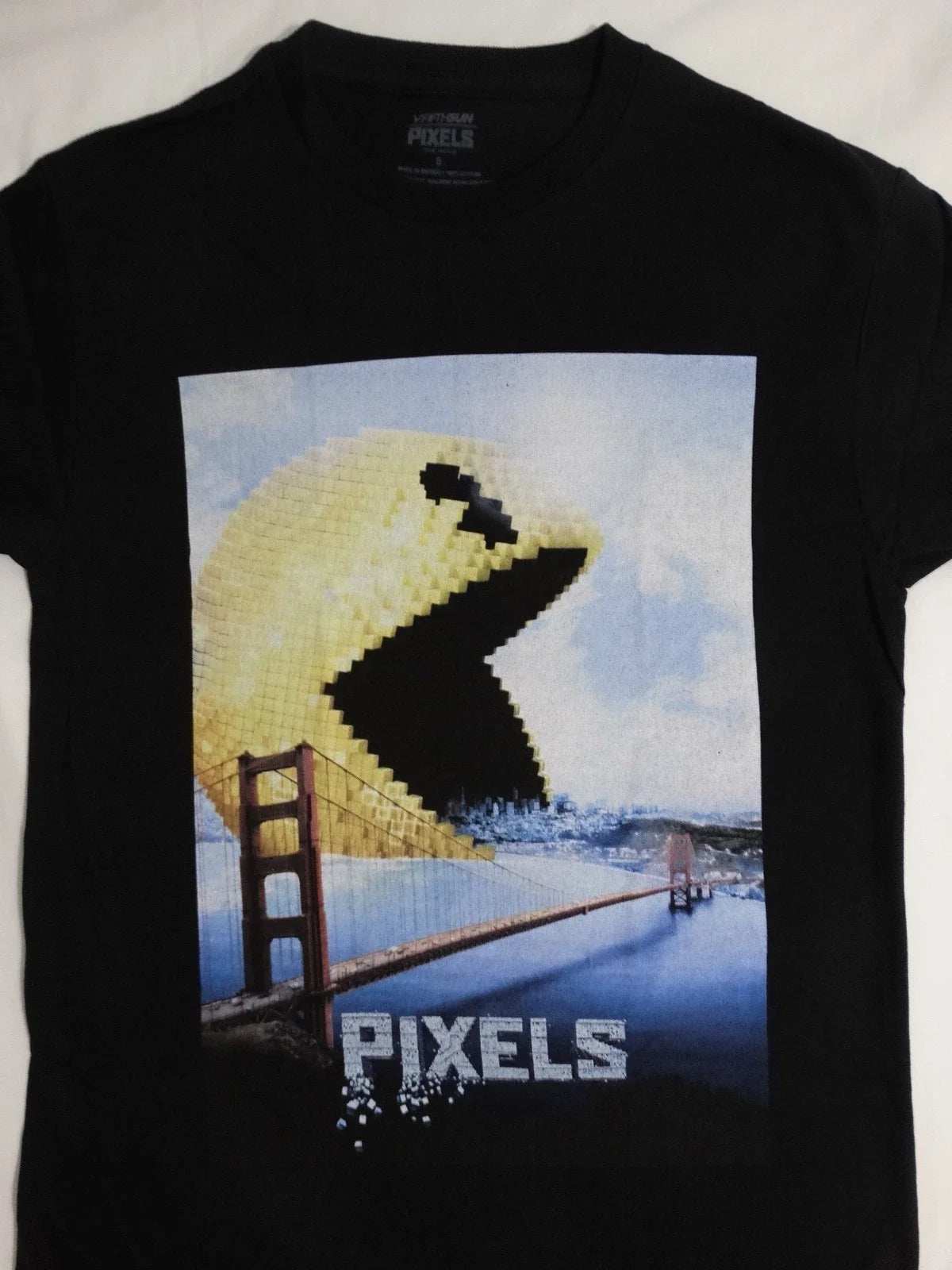 Mens Pixels The Movie Pac Man Large Adults Black - Adult & Kids T-Shirts, Sweatshirts & Hoodies apparel design preview 1