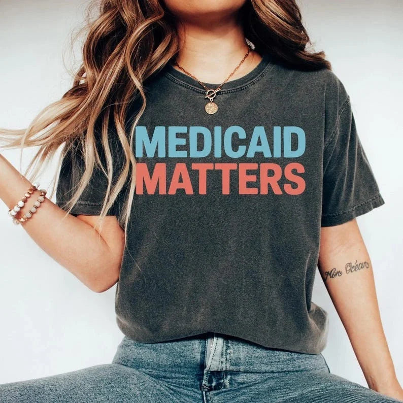 Political Protect Medicaid Democracy ,Disability - Adult & Kids T-Shirts, Sweatshirts & Hoodies apparel design preview 1