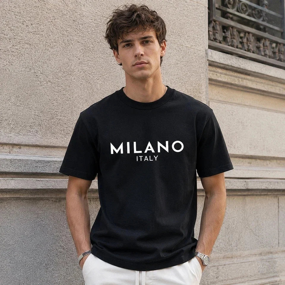 Milano Italy Minimalist Milan Travel City Graphic - Adult & Kids T-Shirts, Sweatshirts & Hoodies apparel design preview 1