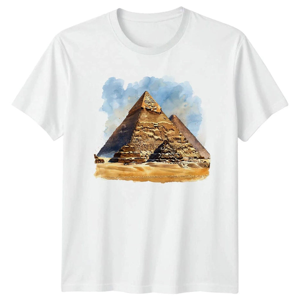 Giza Pyramids Ancient Egypt Landmarks Mens Womens - Adult & Kids T-Shirts, Sweatshirts & Hoodies apparel design preview 1