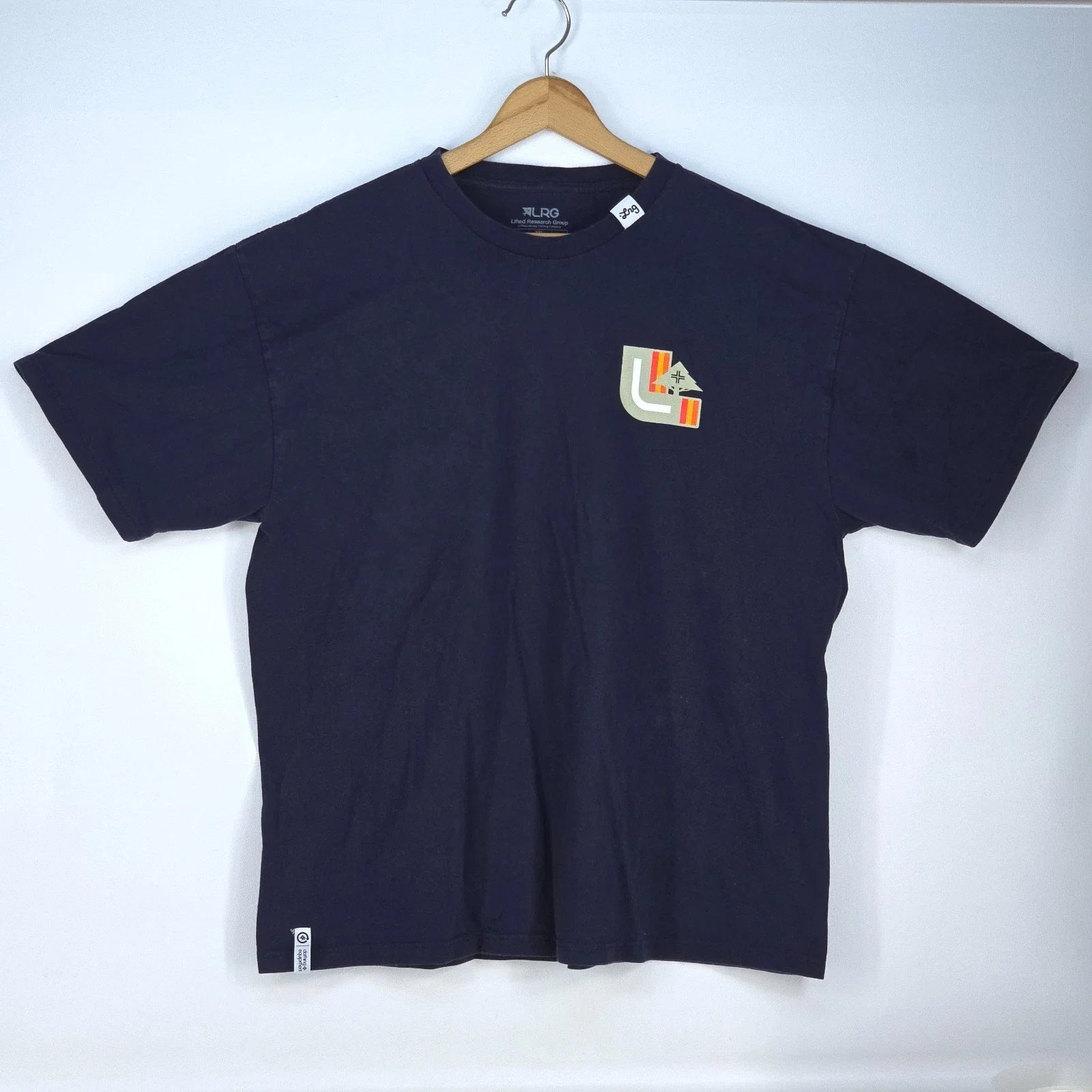 LRG 1947 Logo Graphic Print Men's 2XL Navy Blue - Adult & Kids T-Shirts, Sweatshirts & Hoodies apparel design preview 1