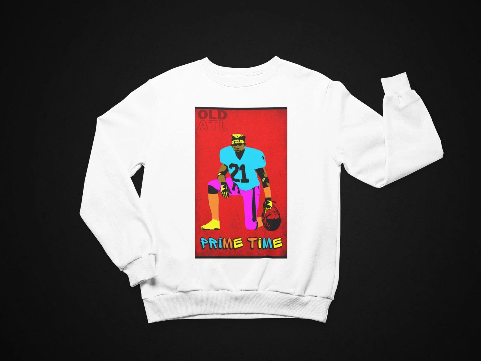 Deion Sanders OLD Atlanta - Adult & Kids T-Shirts, Sweatshirts & Hoodies apparel design preview 1