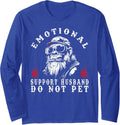 Emotional Support Husband Do Not Pet Funny Monkey - Adult & Kids T-Shirts, Sweatshirts & Hoodies apparel design preview 1