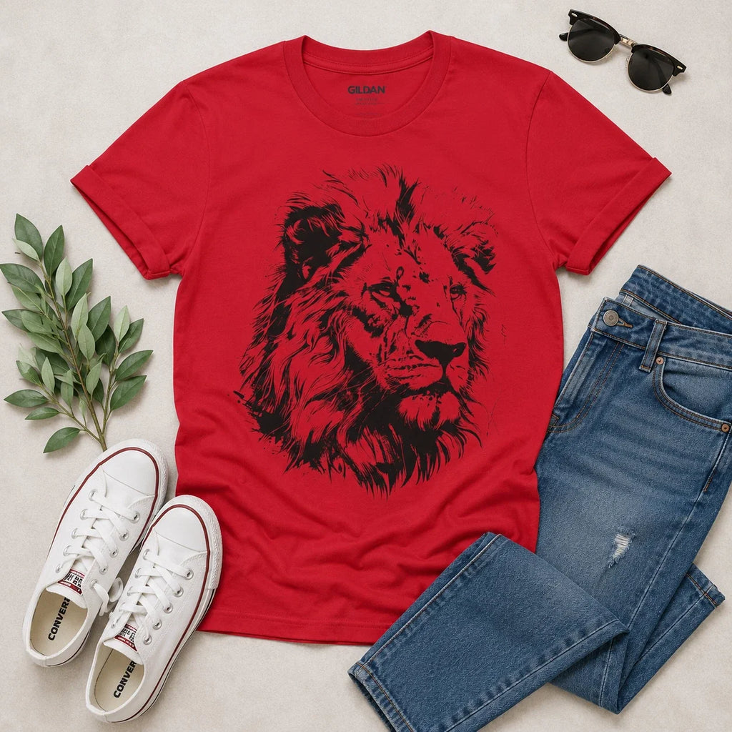 LION King HEAD Unisex Softstyle Mens Womens Animal - Adult & Kids T-Shirts, Sweatshirts & Hoodies apparel design preview 1