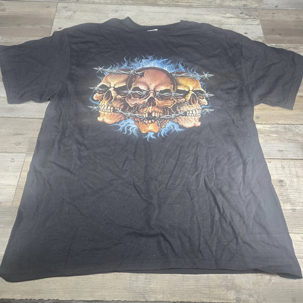 Vintage Y2K Skull Barb Wire XL Delta - Adult & Kids T-Shirts, Sweatshirts & Hoodies apparel design preview 1