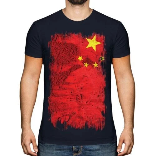 China Grunge Flag Men's Zh? Ngguó Peoples Republic of - Adult & Kids T-Shirts, Sweatshirts & Hoodies apparel design preview 1